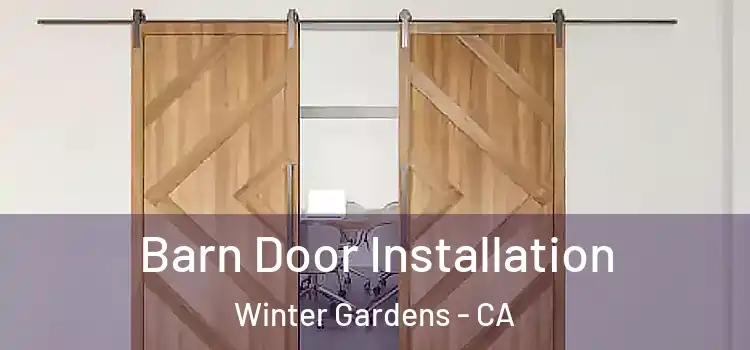 Barn Door Installation Winter Gardens - CA