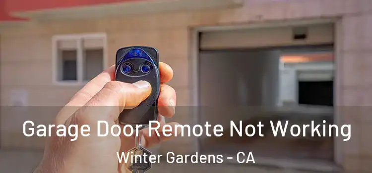  Garage Door Remote Not Working Winter Gardens - CA
