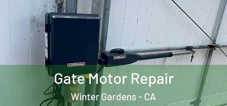  Gate Motor Repair Winter Gardens - CA