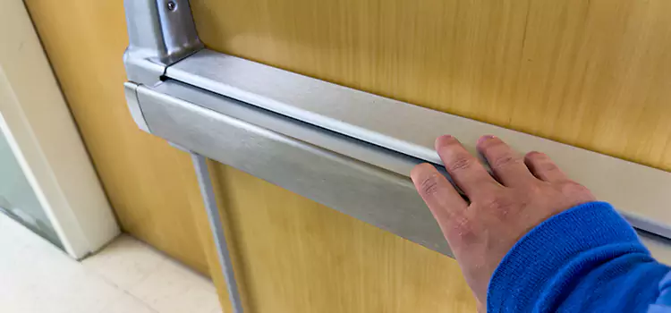 Installing a Push Bar on a Door Winter Gardens